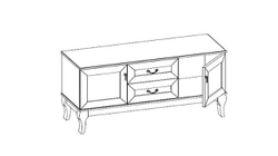 Тумба Оливия, дуб зеленый