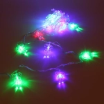 Гирлянда для дома 4,0 м 20 ламп LED с насадками КОНФЕТКИ, прозрач.пров., авторежим.,IP-20 RG/RB (возможность соединения)