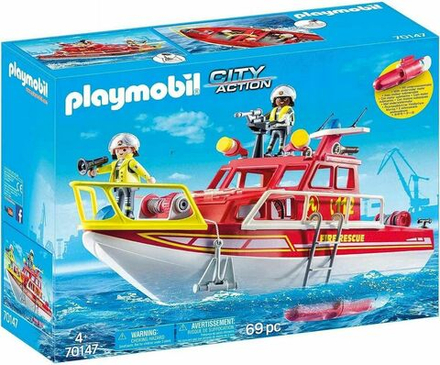 Конструктор Playmobil City Action - Пожарно-спасательный катер - Плеймобиль 70147