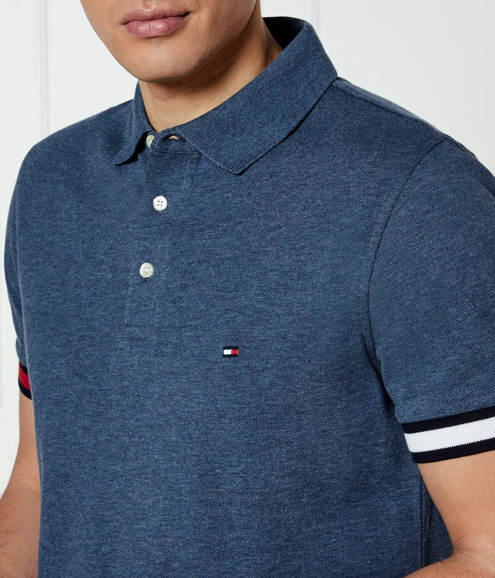 Поло Tommy Hilfiger - голубой(MW0MW37518)