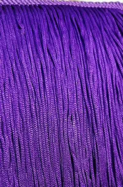 Тесьма текстиль бахрома, 15 см, фиолетовый