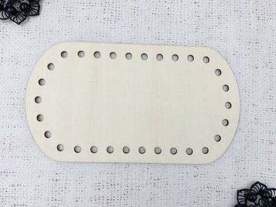 Заготовка для декорирования, Панно с перфорацией/донышко, р. 18х10 см