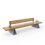 Скамейка Сеул с подлокотниками