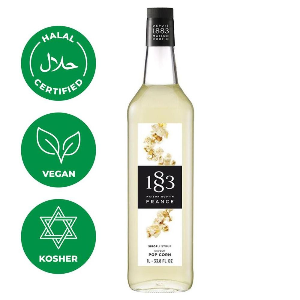 Сироп Попкорн 1л 1883 Maison Routin