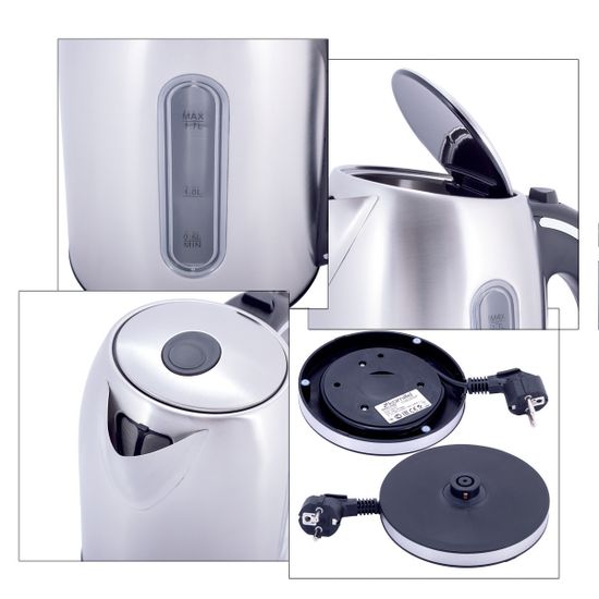 Чайник электрический 1,7 л. из нержавеющей стали Kamille KM-1721