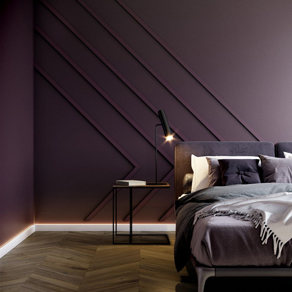 Плинтус для скрытого освещения Wallstyl, 2000x23x80 мм