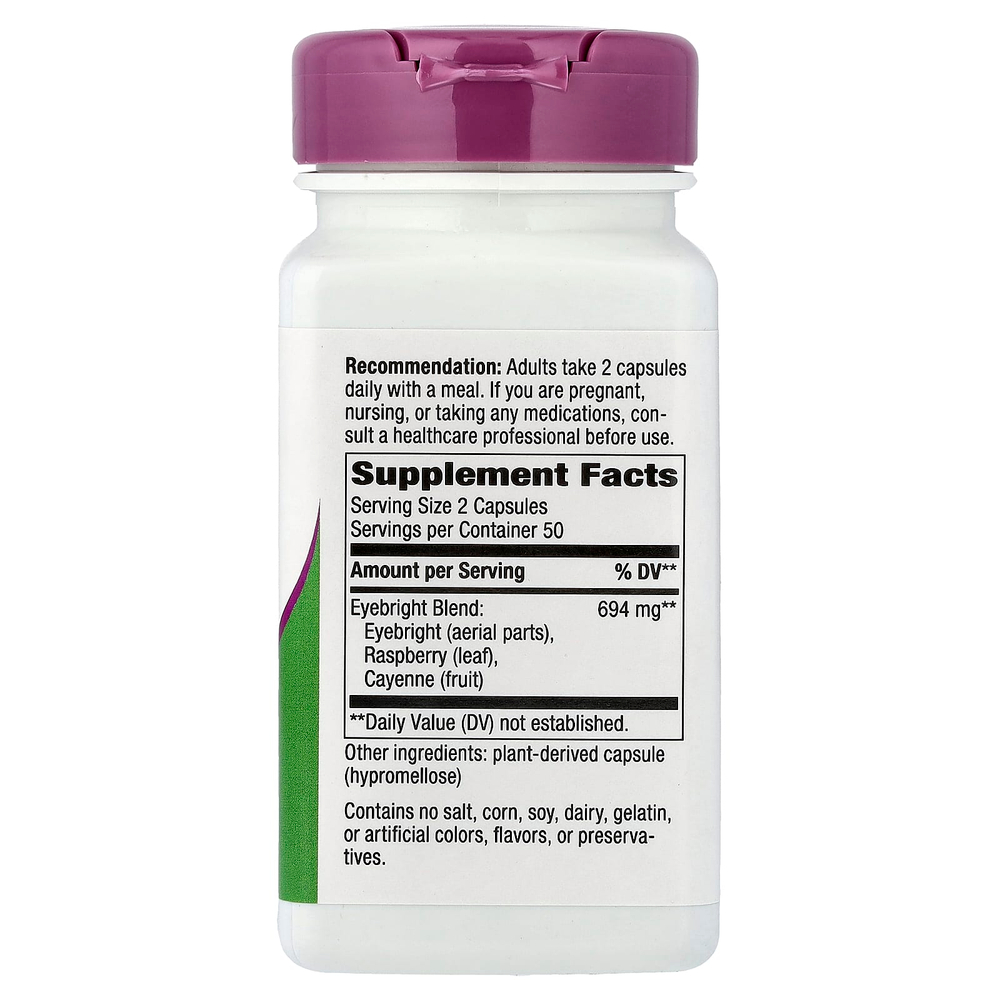 Nature's Way, Eyebright, смесь трав, 100 веганских капсул