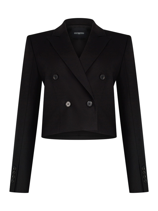 Жакет кроп W Black