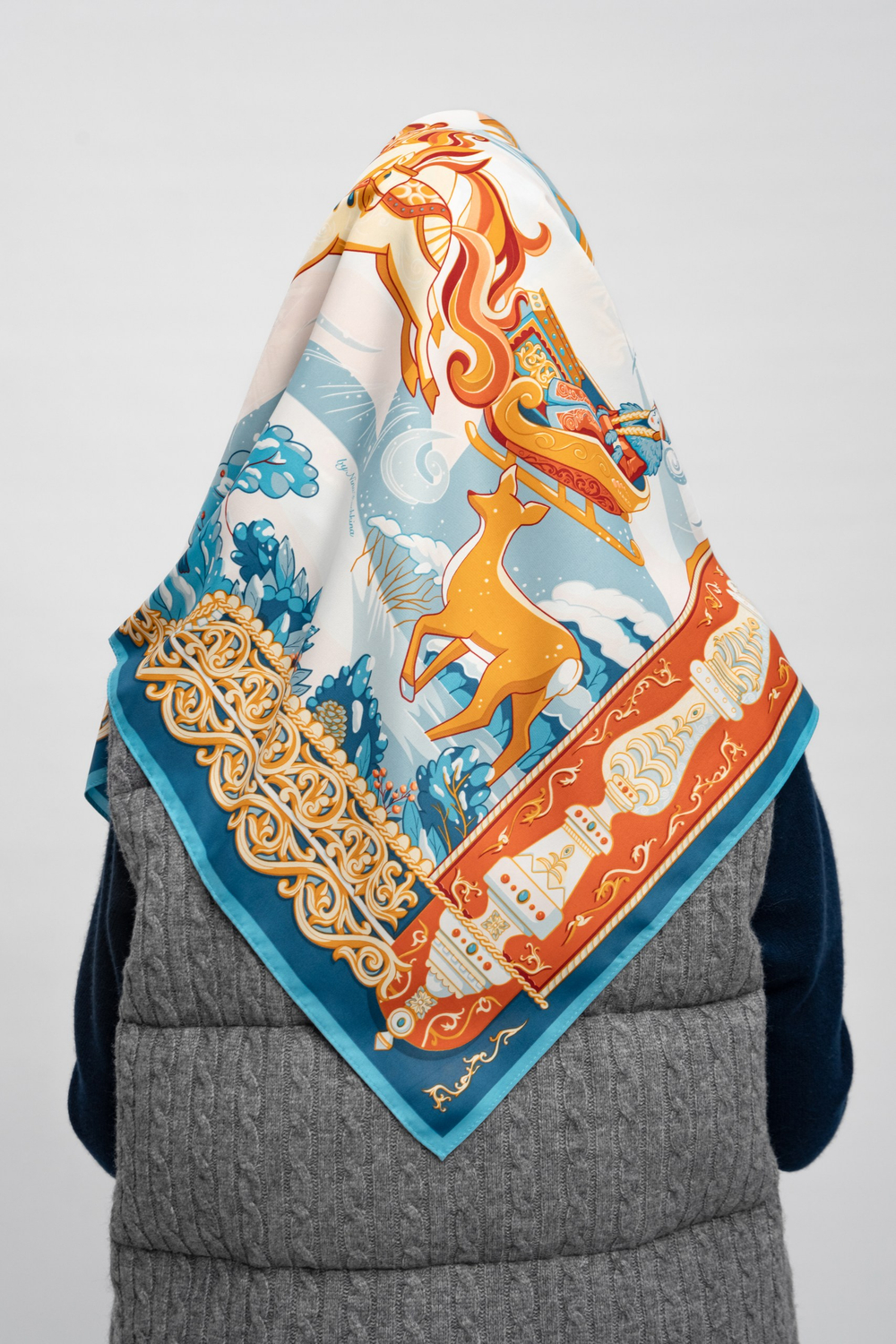 Платок «Русская зима»