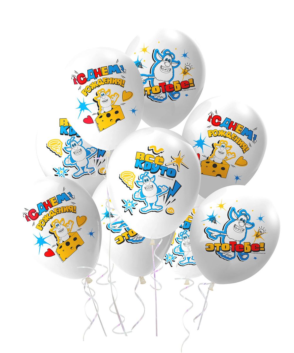 Воздушный Шар (12''/30 см) Буба, Белый (S13/170), пастель, 1 ст, 25 шт.