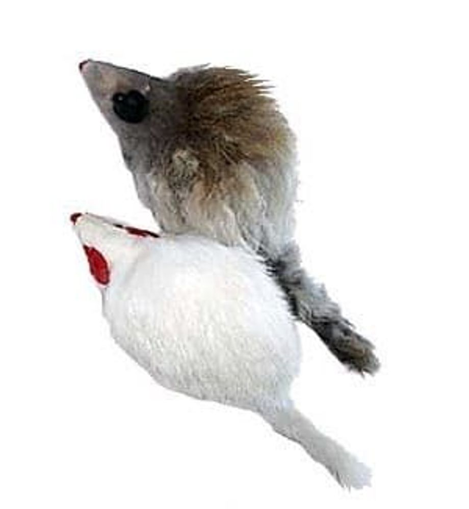 ИГРУШКА МЕХОВАЯ HWT010 "МЫШЬ" 12.5см (цена за 1 шт)