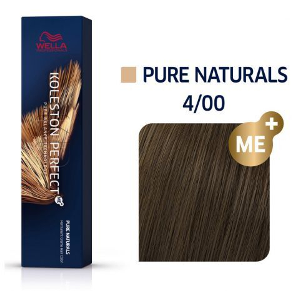 Wella Koleston 4/00 Коричневый натуральный интенсивный ME+