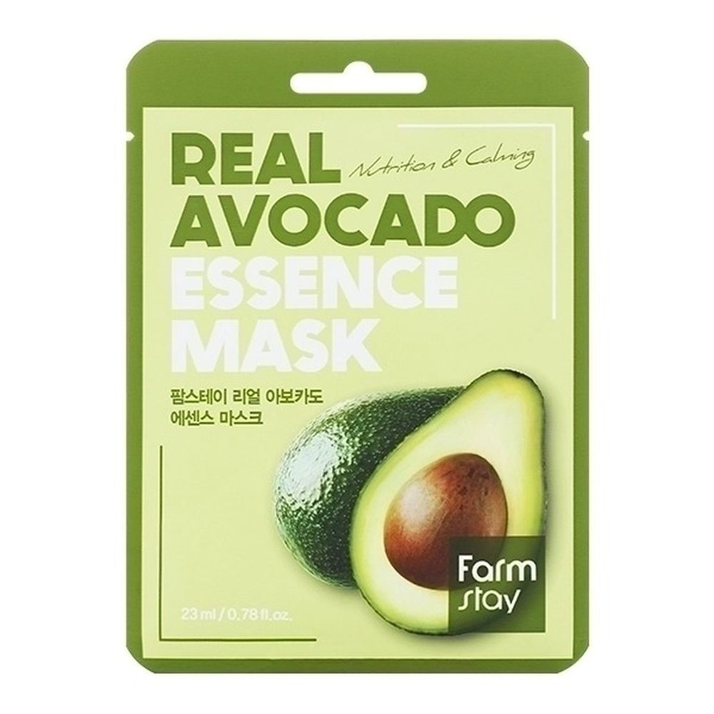 Тканевая маска с экстрактом авокадо FarmStay Real Avocado Essence Mask