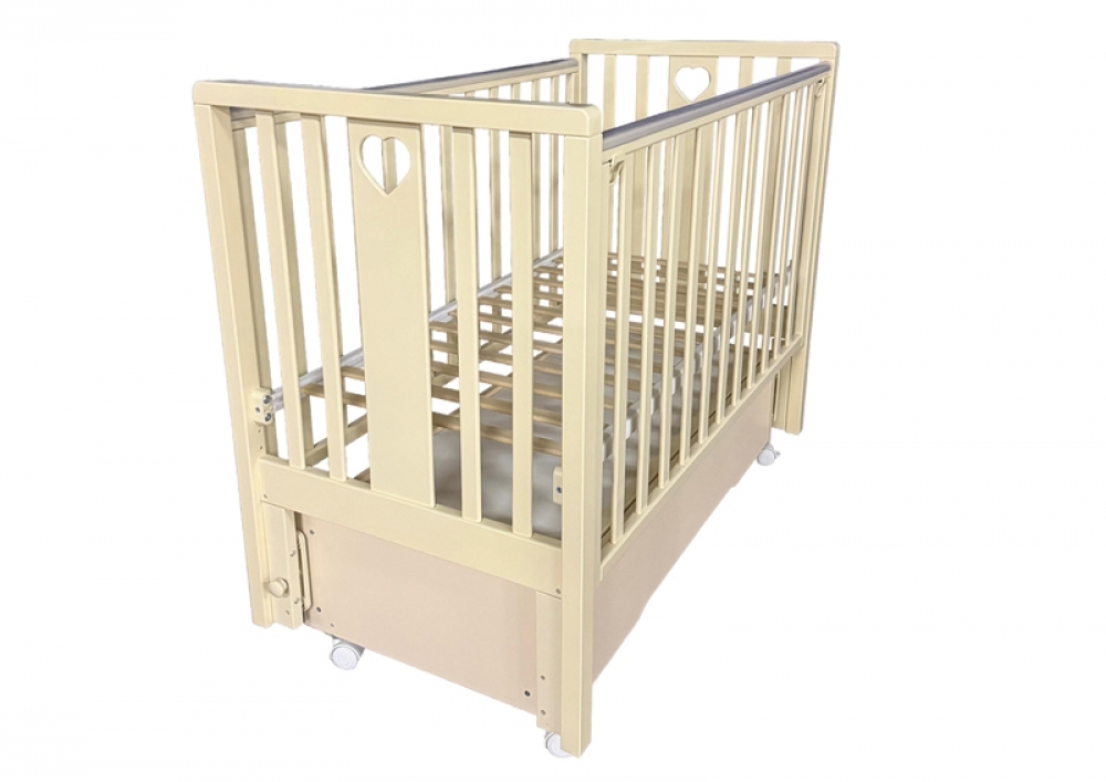 Кровать детская LADA (универсальный маятник, закр.ящик, колеса)