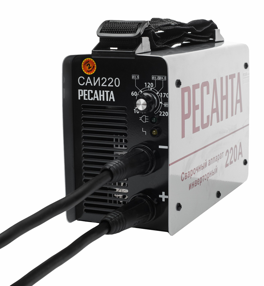 Сварочный аппарат инверторный Ресанта САИ-220 (ММА, 220 А, ПВ - 70%, кейс)