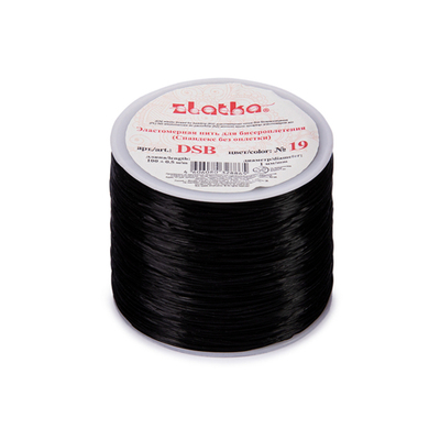 "Zlatka" Эластомерная нить (спандекс) DSB d 1 мм 100 м №19