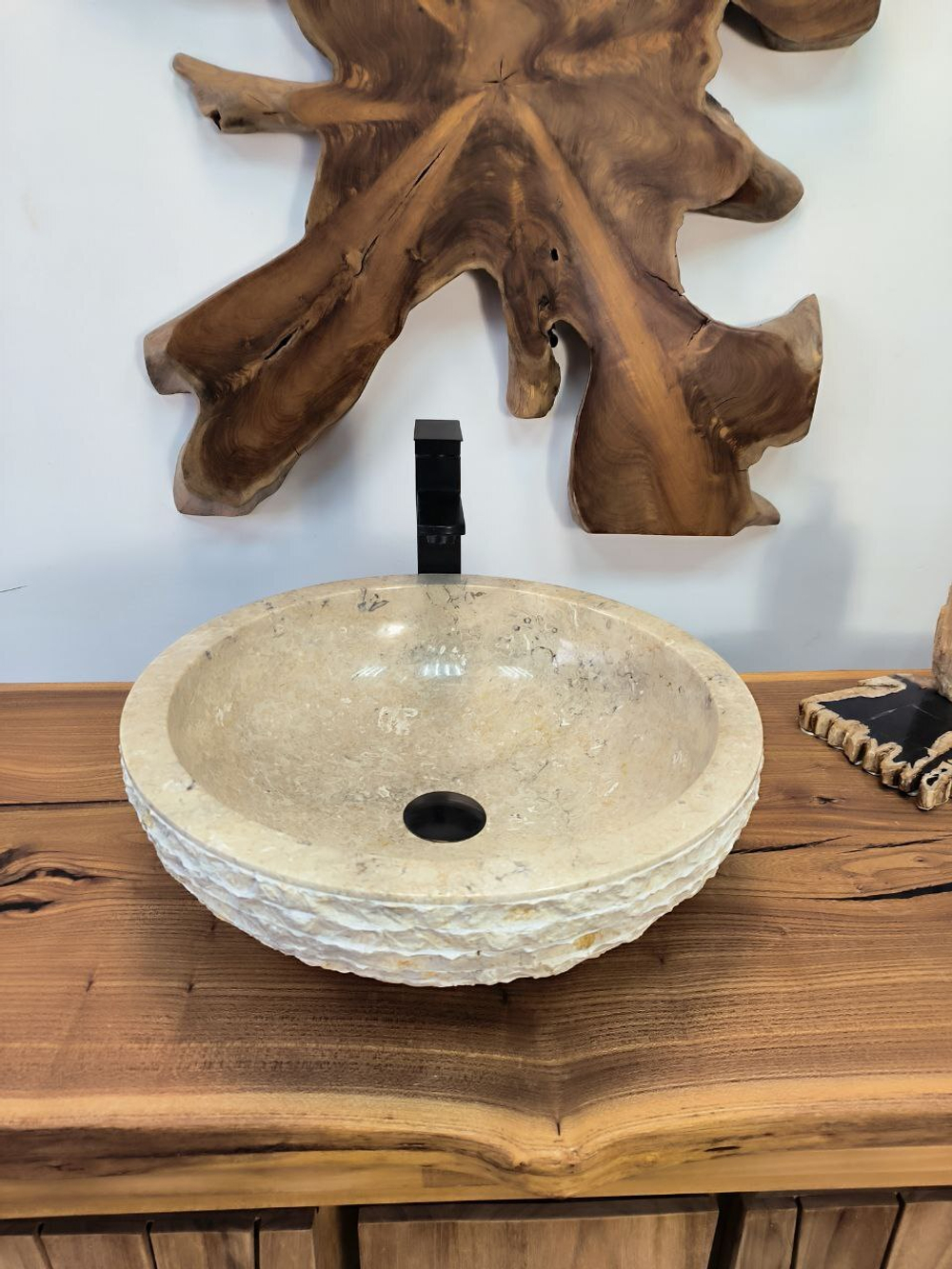 Раковина из мрамора Bowl Cream Marmo BM-65897 45*45*15 из натурального камня