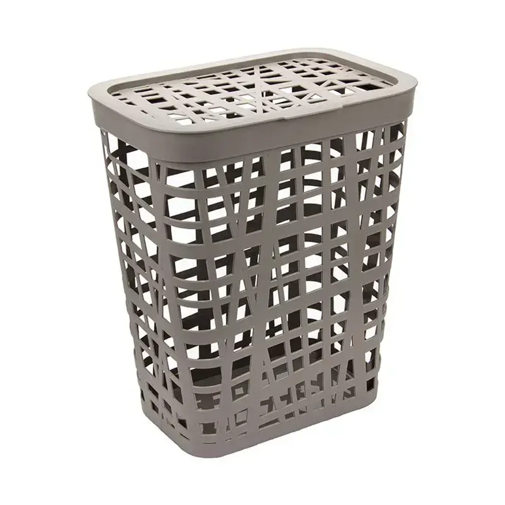 Корзина для белья ХАОС 32л французcкий серый (комплект 5 шт)