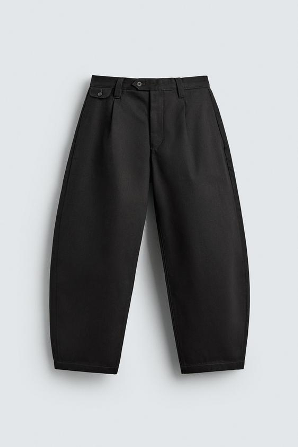 ZARA ДЖИНСЫ BALLOON FIT С ЗАЩИПАМИ, ШОКОЛАДНЫЙ