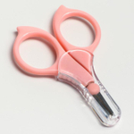 Ножницы детские безопасные, маникюрные, с чехлом, от 0 мес., цвета МИКС 1886960