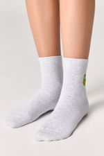 Conte-kids TIP-TOP Однотонные хлопковые носки с вышивкой