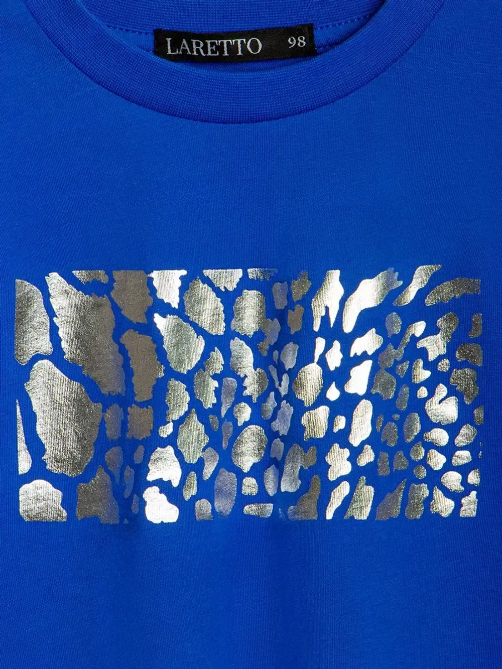 Футболка детская оверсайз укороченная с принтом