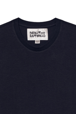 ZARA X BENITO ANTONIO ФУТБОЛКА ОБЛЕГАЮЩЕГО КРОЯ, СИНИЙ