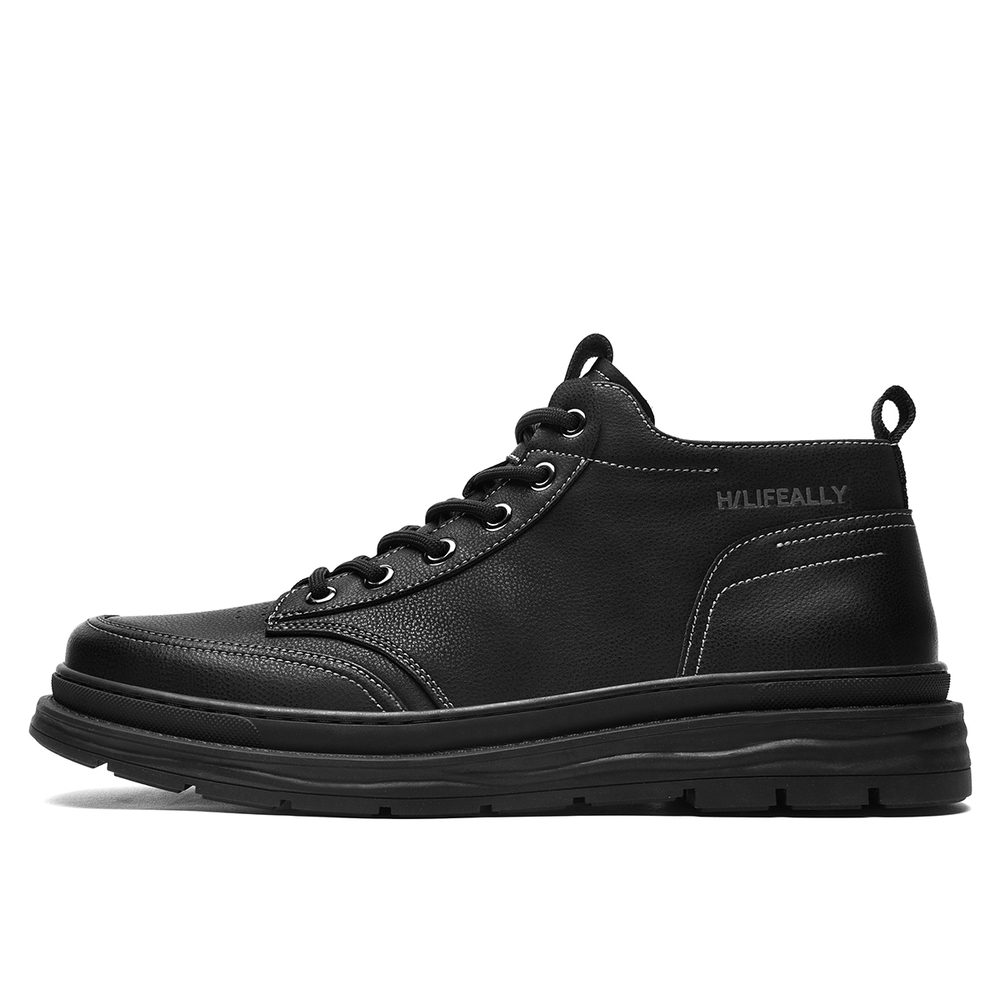 HLA Work Boots Men"s Mid top Black
