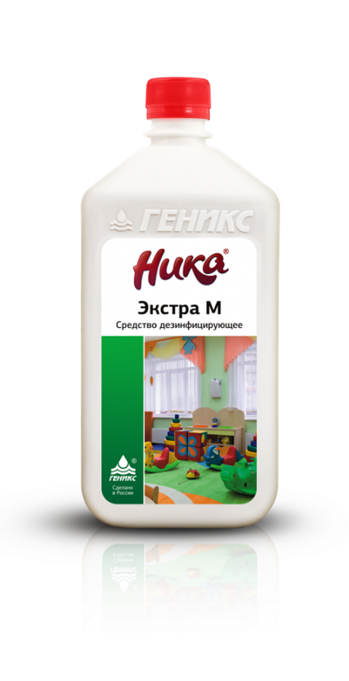 Средство дезинфицирующее с моющим эффектом "НИКА – ЭКСТРА М" 1л.