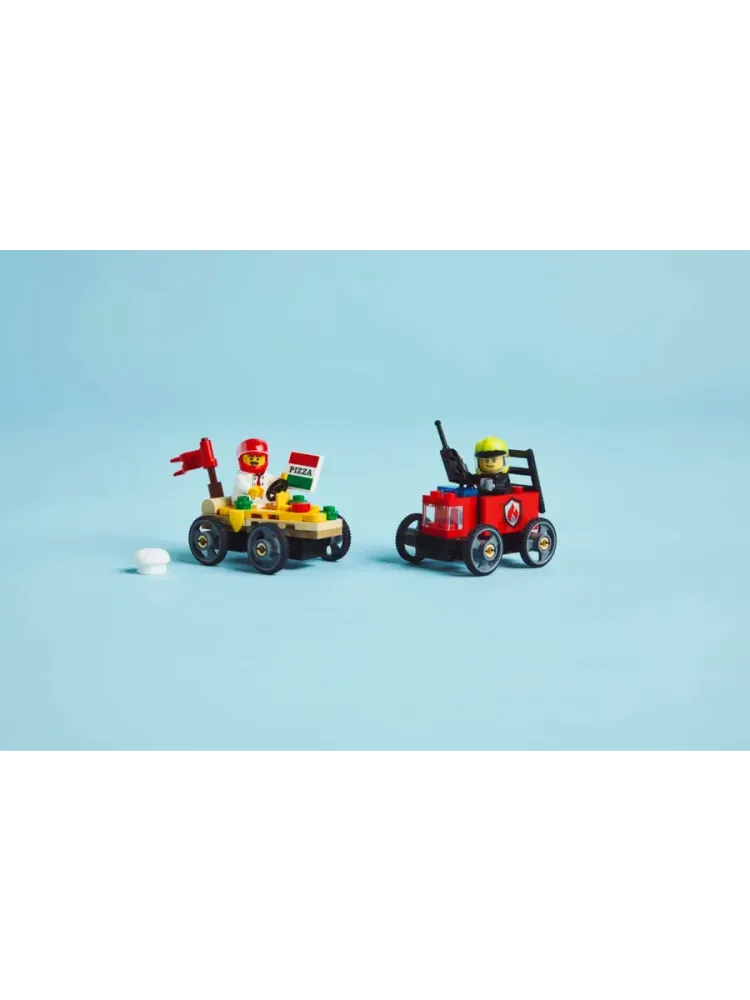 Конструктор Сity 60458 Пицца против пожарной машины