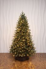 Елка с гирляндой "Никольская" (Литая хвоя) 210 см / 2,1 м