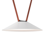 DK5564-WH+BK Cветильник для трека-ремня Belty, серия Flow, со светодиодом, D300*H71мм, 48V DC, 20W, RA90, 120°, 4000K, IP20, белый с черным, алюминий