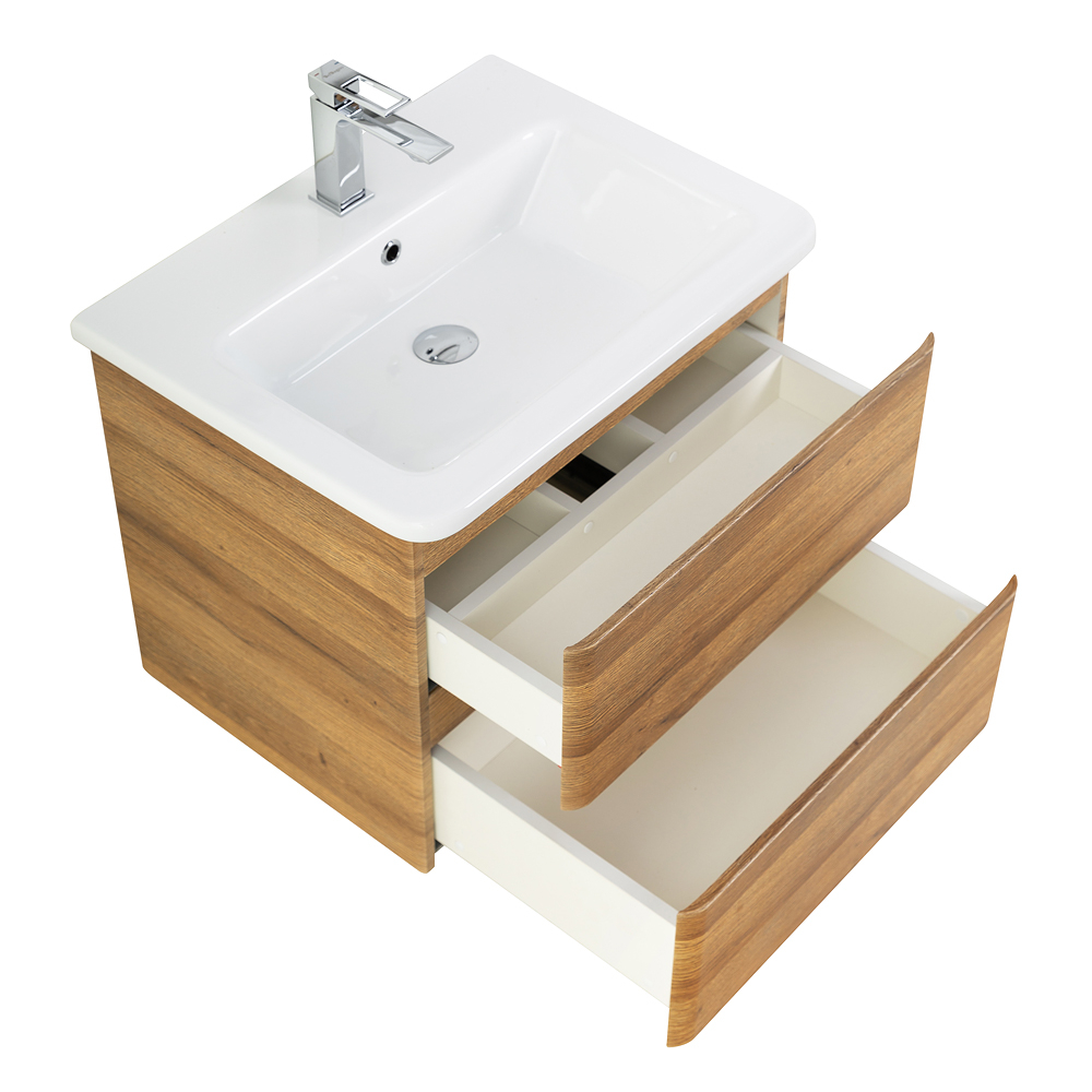 Тумба подвесная с керамической раковиной BelBagno ALBANO-CER-500-2C-SO-RR