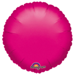 Шар фольгированный Круг 43 см (Фуксия)