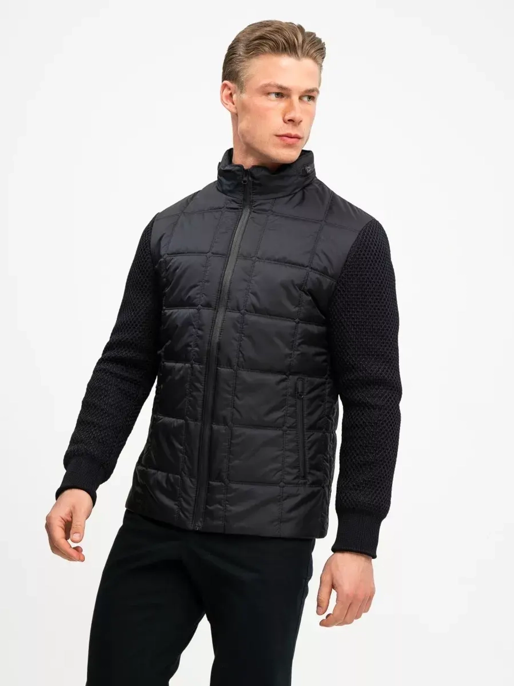 Куртка вязанные рукава