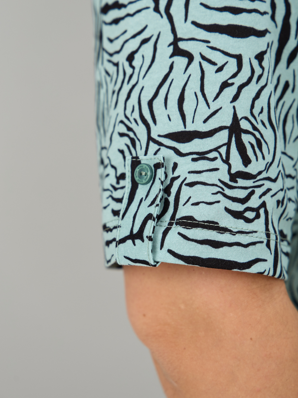 Блузка БЛ-122/шалфей-зебра