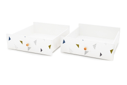 Ящики для кровати Бельмарко Stumpa Треугольники зеленый синий