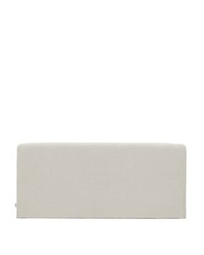 Изголовье Valma из жемчужного шенилла со съемным чехлом для кровати 160 x 200 см