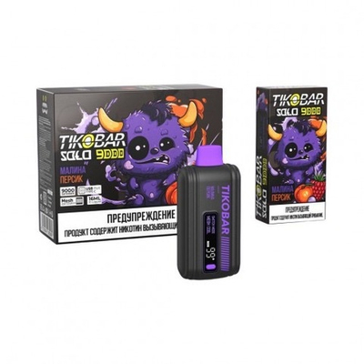 Tikobar Solo 9000 - Raspberry Peach (Малина Персик)