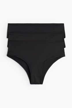 H&M Набор из 3 пар трусов, черный