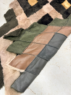 Меховой Коврик прикроватный накидка на кресло из овчины