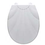 Сиденье для унитаза с детской накладкой "Ракушка LUX" белое