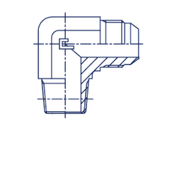Штуцер FC90 JIC 3/4" BSPT1/2"