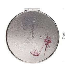 WW-123/5 Зеркало метал круглое «Туфелька»