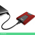 Внешний накопитель A-Data DashDrive Durable HD650 1TB Red (AHD650-1TU31-CRD)