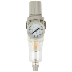 AW2000-02 Фильтр-масловлагоотделитель с манометром и регулятором давления 1/4"
