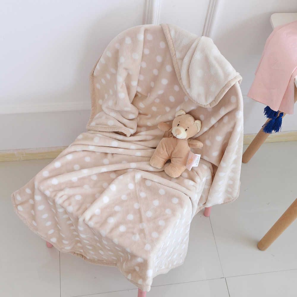 Плед 100х150 Sofi De MarkO Тедди бежевый