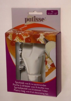 Кондитерский мешок 33 см+8 насадок Patisse