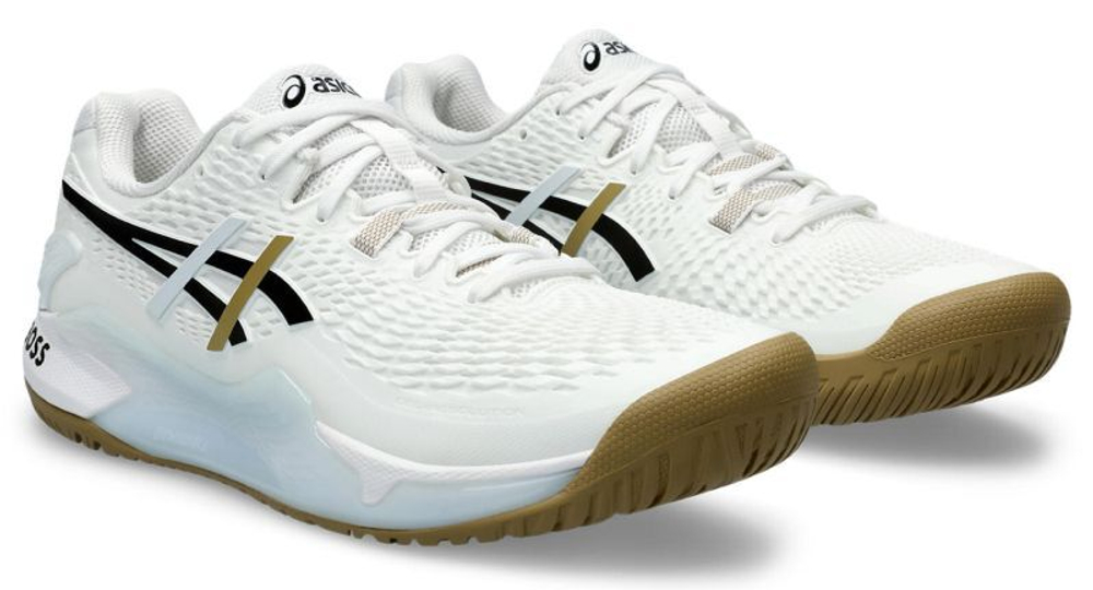 Мужские кроссовки теннисные Asics Gel-Resolution 9 BOSS- white/black