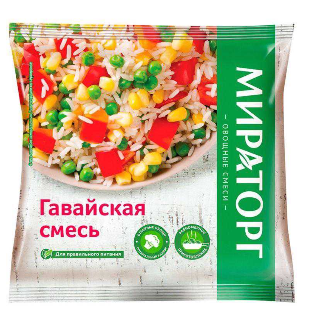 Смесь овощей Гавайская Мираторг 400 гр